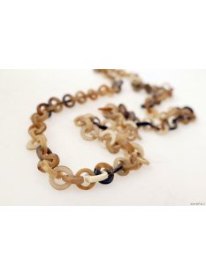 Horn Gliederkette Rojo hell poliert Fixl&auml;nge 90 cm