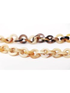 Horn Gliederkette Rojo hell poliert Fixl&auml;nge 90 cm