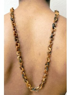 Horn Gliederkette Rojo antikbraun matt  Fixl&auml;nge 90 cm