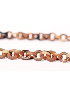 Horn Gliederkette Rojo antikbraun matt  Fixl&auml;nge 90 cm