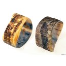 Horn Armreifen Rainer antik dunkel braun/schwarz gemasert 30 mm = Code B