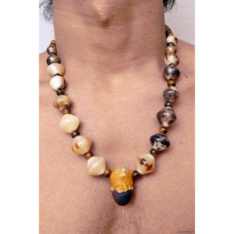 Horn/Natursamenkette Rabino 55 cm = Code F