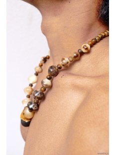 Horn/Natursamenkette Rabino 55 cm = Code F