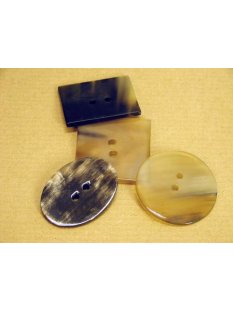 Horn Knopf. 40 mm poliert  VE 5 St&uuml;ck