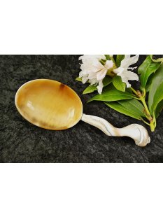 Sch&ouml;pfl&ouml;ffel Perlmutt + Horn Alexas oval 22 cm...