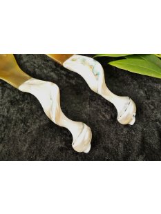 Salatbesteck Watussi Horn + Triton Schnecke Alkmene 28 cm = Code K