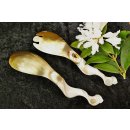 Salatbesteck Watussi Horn + Triton Schnecke Alkmene 28 cm = Code K