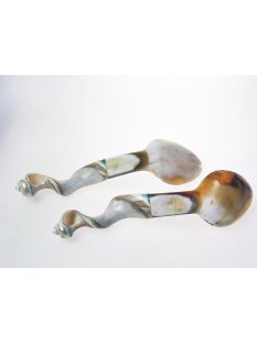 Salatbesteck Watussi Horn + Triton Schnecke Thalia 28 cm = Code K