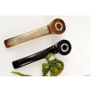Horn Pfeife dunkel Cannabis Hasch Tabak 10 cm = Code A