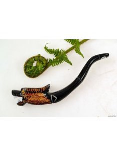Horn Pfeife gro&szlig;er Drache Cannabis Hasch Tabak 17...