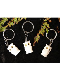Schl&uuml;sselanh&auml;nger Waldohrreule Knochen = Code Z 5 cm