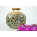 Vietnam Bambus Dose Thien mit Eierschalen belegt D: 13 cm = Code E
