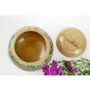 Vietnam Bambus Dose Thien mit Eierschalen belegt D: 13 cm = Code E