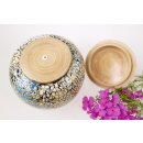 Vietnam Bambus Dose Thien mit Eierschalen belegt D: 13 cm = Code E