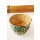 Vietnam Bambus Schale Tung mit Eierschalen belegt D: 14 cm = Code E