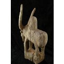 MF285 AloAlo Kopfskulptur, Fragment von Grabstele der Mahafaly heiliges Zebu 27 cm 1950