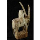 MF285 AloAlo Kopfskulptur, Fragment von Grabstele der Mahafaly heiliges Zebu 27 cm 1950