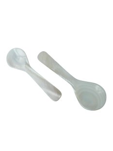 1x Perlmutt L&ouml;ffel Ilias hell irisierend 9 cm...