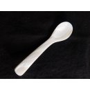 1x Perlmutt L&ouml;ffel Ilias hell irisierend 9 cm handmade fairtrade BIO Natur = Code Z