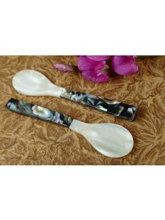 1x Perlmutt Eierl&ouml;ffel Kompottl&ouml;ffel Jassonas...