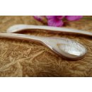 1x Perlmutt Eierl&ouml;ffel Kreatos braun irisierend 13 cm