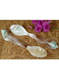 1x Essl&ouml;ffel Sokrates 17 cm Perlmutt hell +...