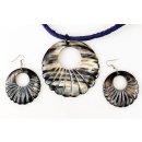 Horn Anh&auml;nger und Ohrh&auml;nger Hobrava Set hell/dunkelt = Code E