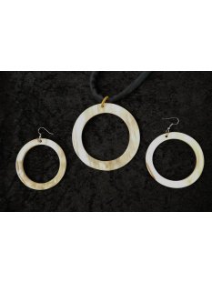 Horn Anh&auml;nger und Ohrh&auml;nger Hogonpo hell/dunkel...