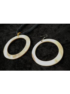 Horn Anh&auml;nger und Ohrh&auml;nger Hogonpo hell/dunkel Set = Code E