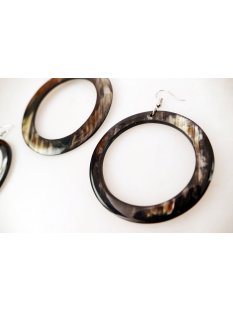 Horn Anh&auml;nger und Ohrh&auml;nger Hogonpo hell/dunkel Set = Code E