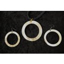 Horn Anh&auml;nger und Ohrh&auml;nger Hogonpo hell/dunkel Set = Code E