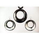 Horn Anh&auml;nger und Ohrh&auml;nger Garondo hell/dunkel Set = Code E