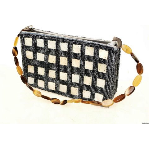 Perlmutt Tasche Hotroja 13 x 22 x 5  cm