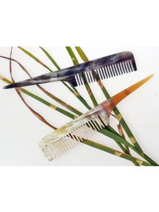 1 x Hornkamm Farbe honiggelb,Toupierkamm Rita 20 x 3 cm...