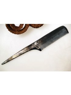 1 x Hornkamm Farbe honiggelb,Toupierkamm Rita 20 x 3 cm mittel = Code C