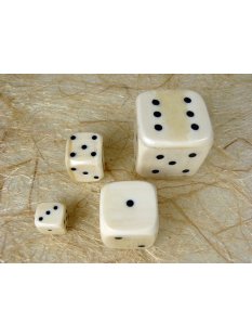 1 x W&uuml;rfel aus Horn, Knochen oder Holz 25 mm