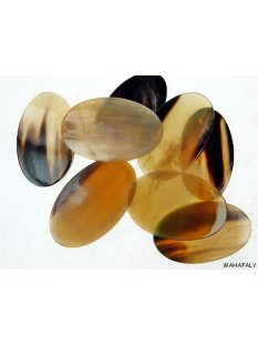 Hornplatten poliert 40 x 40 mm 2. Qualit&auml;t - 25 % quadratisch