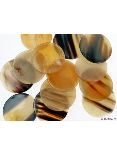 Hornplatten poliert 40 x 40 mm 2. Qualit&auml;t - 25 % quadratisch