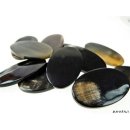 Hornplatten poliert 40 x 40 mm 2. Qualit&auml;t - 25 % quadratisch