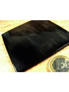 Hornplatten poliert 80 x 80 mm 2.Qualit&auml;t -20% reduziert quadratisch