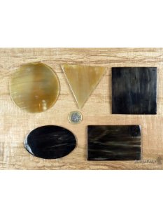 Hornplatten poliert 80 x 80 mm 2.Qualit&auml;t -20%...