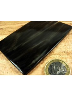 Hornplatten poliert 80 x 80 mm 2.Qualit&auml;t -20% reduziert rund