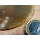 Hornplatten poliert 80 x 80 mm 2.Qualit&auml;t -20% reduziert rund