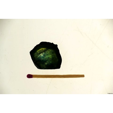 TS64 Turmalinscheibe gr&uuml;n 11 ct.