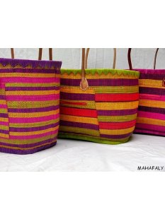Raffia Bast Raphia Korb Harlekin horizontal Farbmix 25 cm...