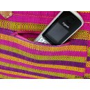 Raffia Bast Raphia Korb Harlekin horizontal Farbmix 25 cm = Code gr&uuml;n