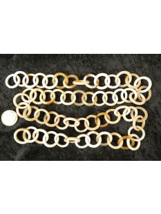 Horn Gliederkette Strang D3 L&auml;nge 90 cm poliert hell...