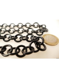 Horn Gliederkette Strang D2 L&auml;nge 90 cm poliert dunkel rund = Code J Durchmesser 16 mm