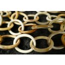 Horn Gliederkette oval Strang D7 L&auml;nge 90 cm poliert = Code J hell