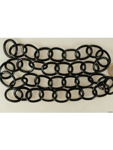 Horn Gliederkette oval Strang D7 L&auml;nge 90 cm poliert...